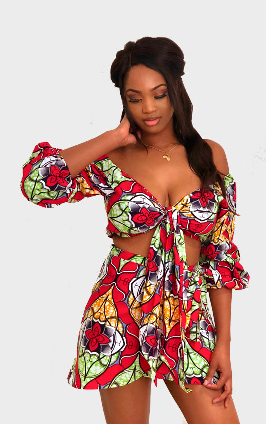 Imani Wrap Crop Top - House of Amara