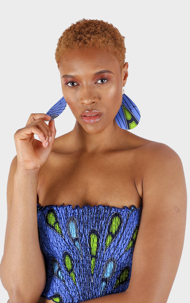 Leylah Blue Bandeau Top - House of Amara