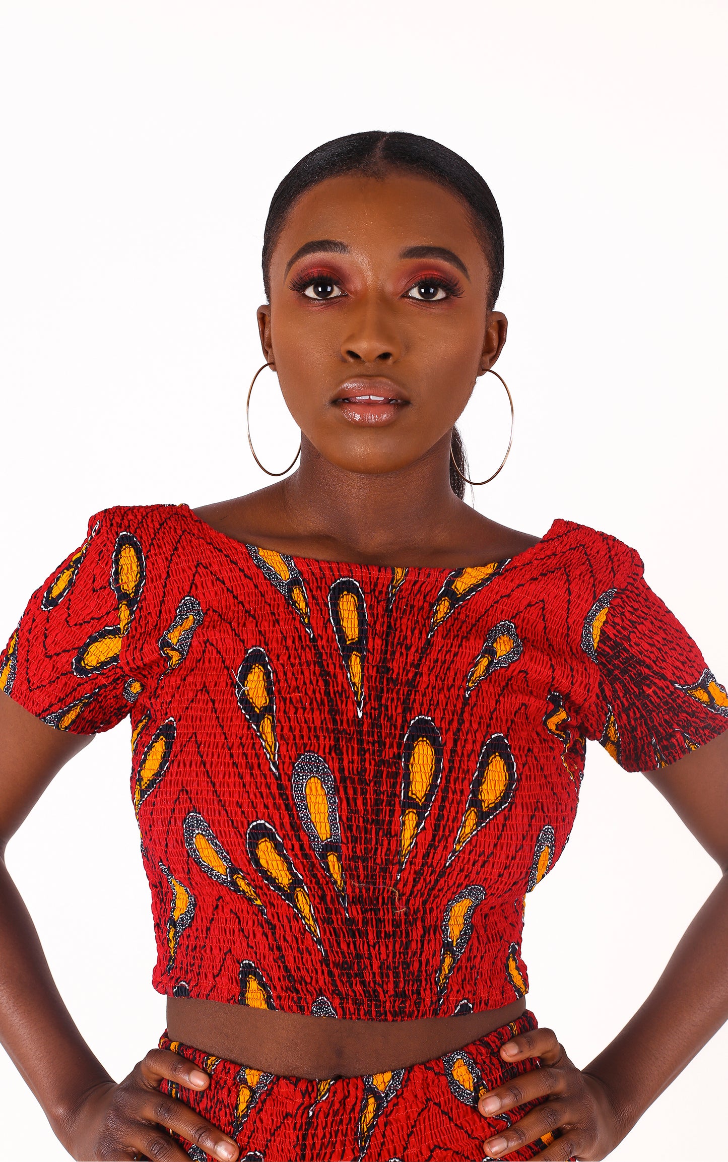 Leylah Red Backless Top - House of Amara