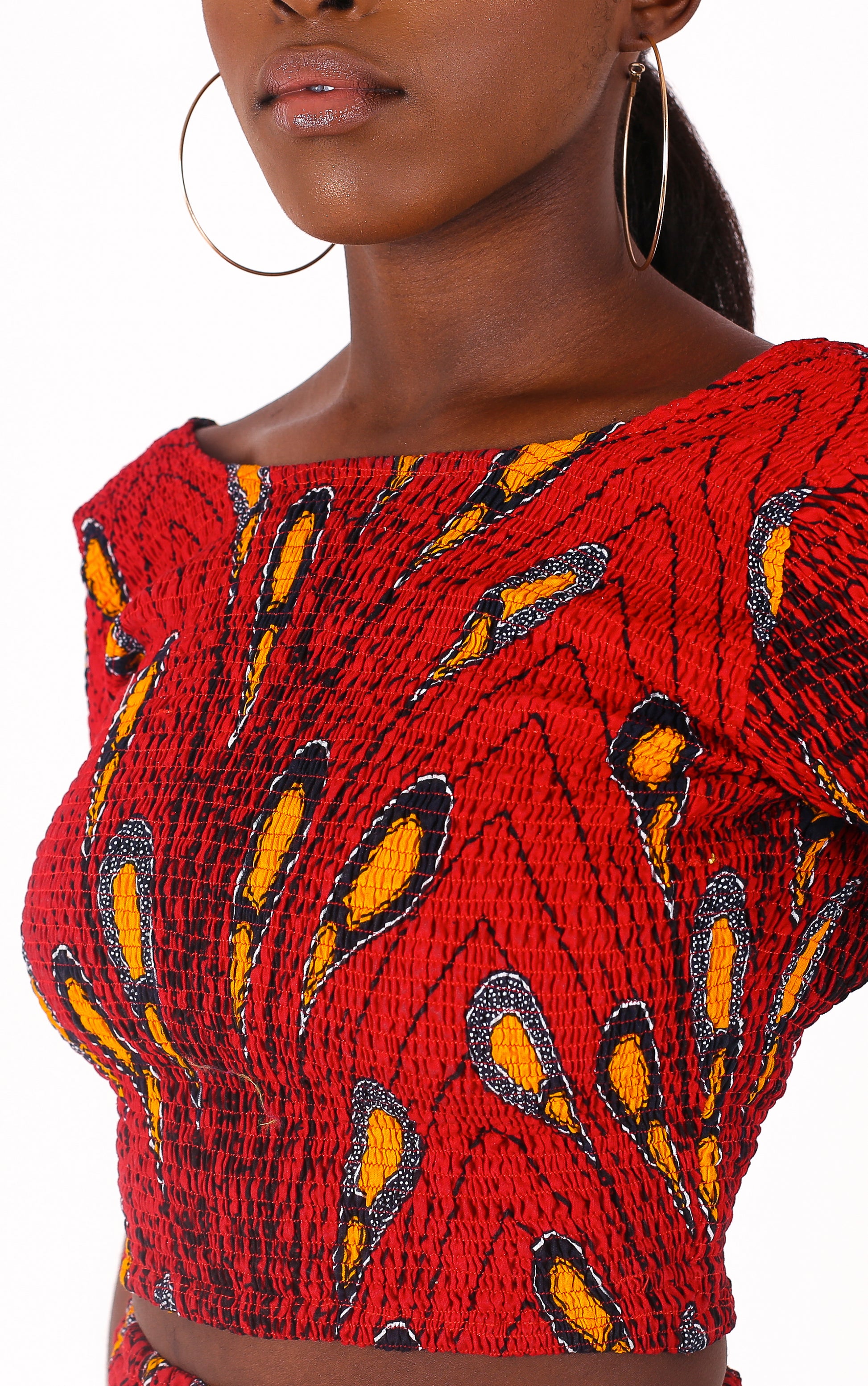 Leylah Red Backless Top - House of Amara